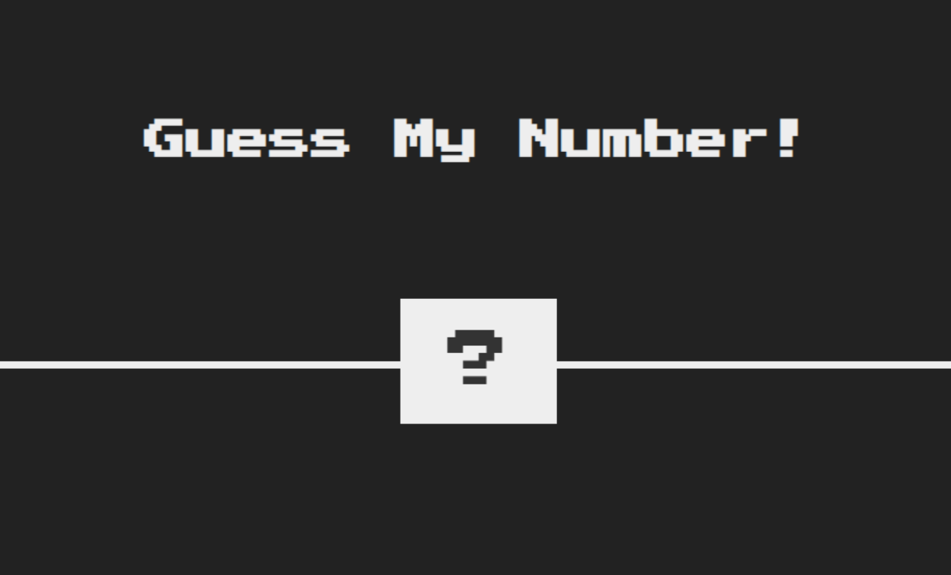 Photo of the Number Guessing Game home page